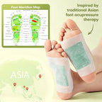 Villsure Deep Cleansing Foot Pads, 50 Pads Bamboo Foot Pads,Use during sleep. It is a good gift for family members