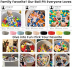 Ball Pit for Toddlers 47.24''x15.75'' Baby Ball Pits Round Foam Ball Pit Lagre Kids Ball Pool Ideal Gift for Children (Yellow, NO Balls)