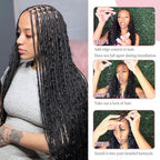 Human Braiding Hair Deep Water Wave Bulk 100g 2 Bundles 26 Inch 100% Brazilian Virgin Curly Extensions for Boho Braids Natural Black Wet and Wavy Braiding Boho Human Hair