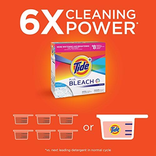 Tide Ultra Plus Bleach Original Scent Powder Laundry Detergent, 53 Loads, 95 oz