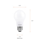Sylvania LED A19 Light Bulb, 100W Equivalent, Efficient 16W, Dimmable, 1600 Lumens, Frosted, 5000K, Daylight - 4 Pack (40739)