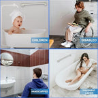 16' Peened Grip Stainless Steel Grab Bars | ADA Safety Bars for Seniors, Handicap, Elderly - Holds Up to 400lbs, For Bathtubs and Showers