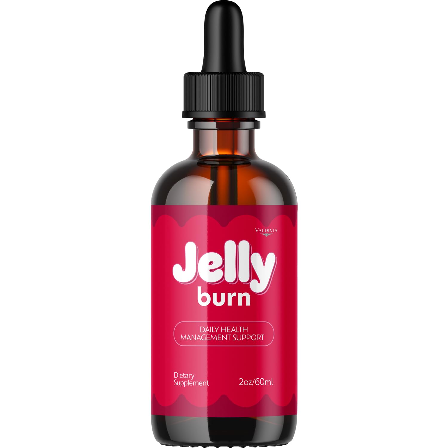 JellyBurn Drops - Official Jelly Burn Advanced Liquid Supplement Drop Premium Formula - Maximum Strength, All Natural Vitamins Support for Overall Health & Wellness, 1 Bottle for 1 Month