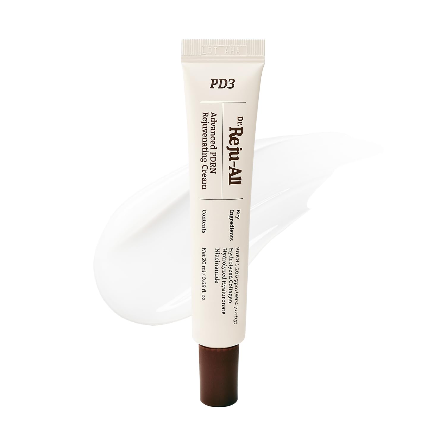 Dr. Reju-All PDRN Rejuvenating Cream – Rejuall PDRN Face Moisturizer – Optimal 1200ppm for Glass Skin & Plumping – Korean Pharmacy Anti-Aging Skin Care Face Cream - 0.7 Fl Oz