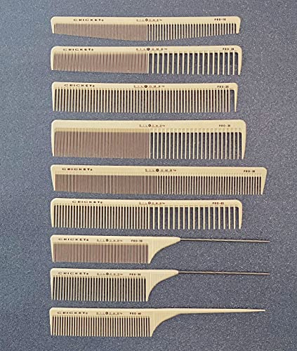 Cricket Silkomb Pro-20 All Purpose Hair Cutting Comb Silicone-Infused Professional Hair Stylist Barber Comb for Haircuts, Styling, All Hair Types
