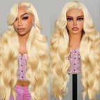26 Inch 613 13x6 Lace Front Wig Human Hair Blonde Wig Human Hair 200 Density Blonde Lace Front Wigs Human Hair Pre Plucked 613 Body Wave Human Hair Wig 613 HD Lace Frontal Wigs Human Hair