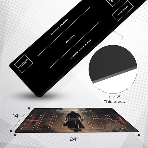 Ships Next Day, Made in USA - Customizable Collectible Card Game Mat for Competiton or Casual Play - Tournament Legal Playmat with Personalized Design Option, Choose Your Own Layout, 24x14