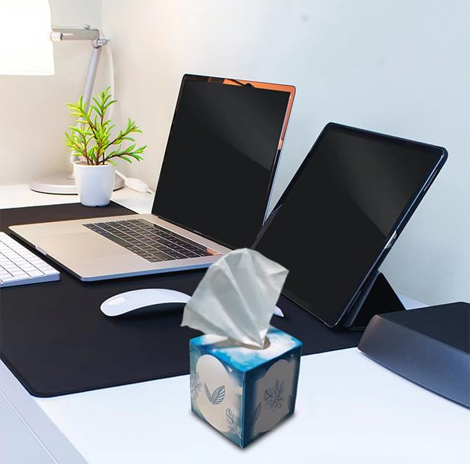 3Ply 60 Tissues Per Cube Box Facial Tissue SPurePaper 6 Box 360 Tissues Total