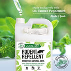 Mighty Mint Gallon (128 oz) Rodent Natural Peppermint Oil Spray with Cloth