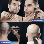 Electric Razor for Men Face, Bazivve Electric Shavers for Men, Foil Shaver with 3 Adjustable Speeds, Rechargeable Waterproof Close Shave Trimmer with LED Display for Face/Beard/Head Shavers (Black)