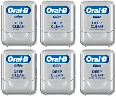 Oral-B Glide Cool Mint Deep Clean Floss, 6 Count, Glide Dental Floss