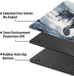 Playmat for MTG, with Free Storage Bags,Game Mat 24 x 14 inches, TCG and Board Game Mat for Cards,Mousepad Desk Mats (with Zones,Magic Mat 4)