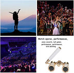 Aroncent Portable Binoculars 3x2.5 Magnification for Theatre Sports Concert Outdoor Camping Color Choice, Base Metal