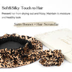 YANIBEST Double Layer Satin Bonnet Silk Bonnet Adjustable Hair Bonnet for Sleeping Hair Bonnets for Women Curly Natural Hair