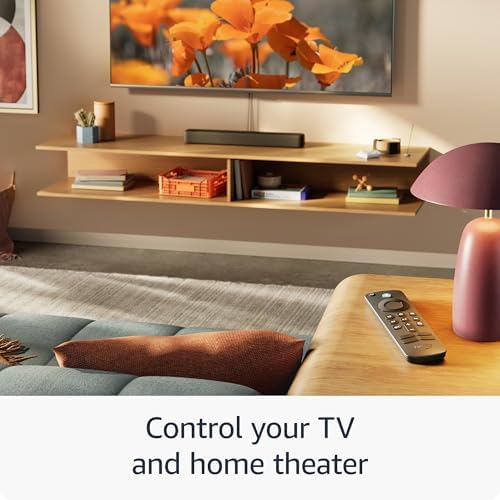 Amazon Fire TV Alexa Voice Remote (newest model) with TV controls, requires compatible Fire TV device