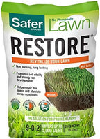 Safer Brand 9335SR Lawn Restore Natural Lawn Fertilizer - Non-Burning Fertilizer - 9-0-2 NPK - Covers up to 5,000 Sq Ft