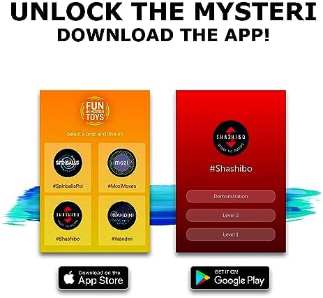 Shashibo Shape Shifting Box - Award-Winning, Patented Fidget Cube w/ 36 Rare Earth Magnets - Transforms Into Over 70 Shapes, Gift Box, Download Fun in Motion Toys Mobile App (Mystic Ocean, 4 Pack)