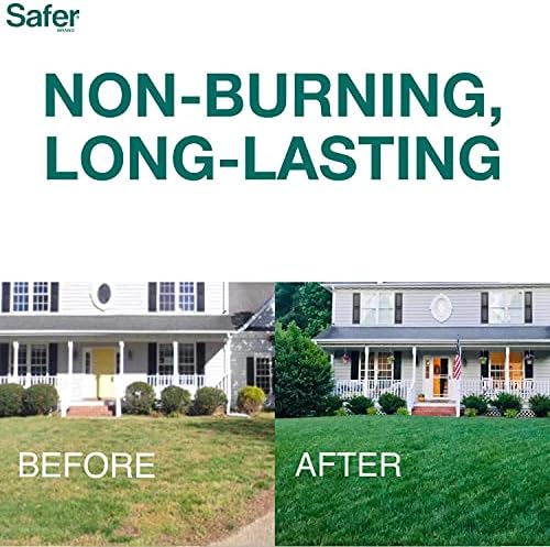 Safer Brand 9335SR Lawn Restore Natural Lawn Fertilizer - Non-Burning Fertilizer - 9-0-2 NPK - Covers up to 5,000 Sq Ft