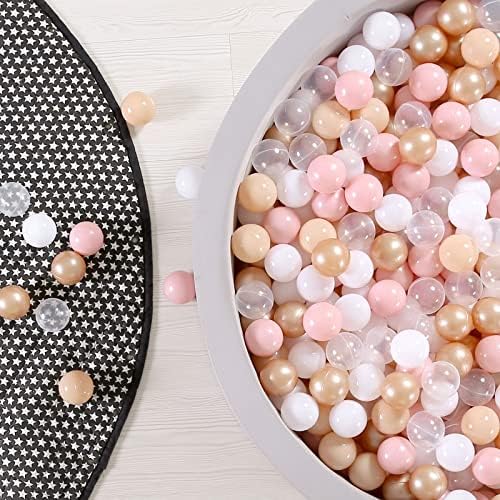 GOGOSO Ball Pits Balls for Toddlers Pack of 50 100 200 Plastics Shape Ball Non-Phthalate Non-BPA Non-Toxic 2.2-Inch Crush Proof Play Balls
