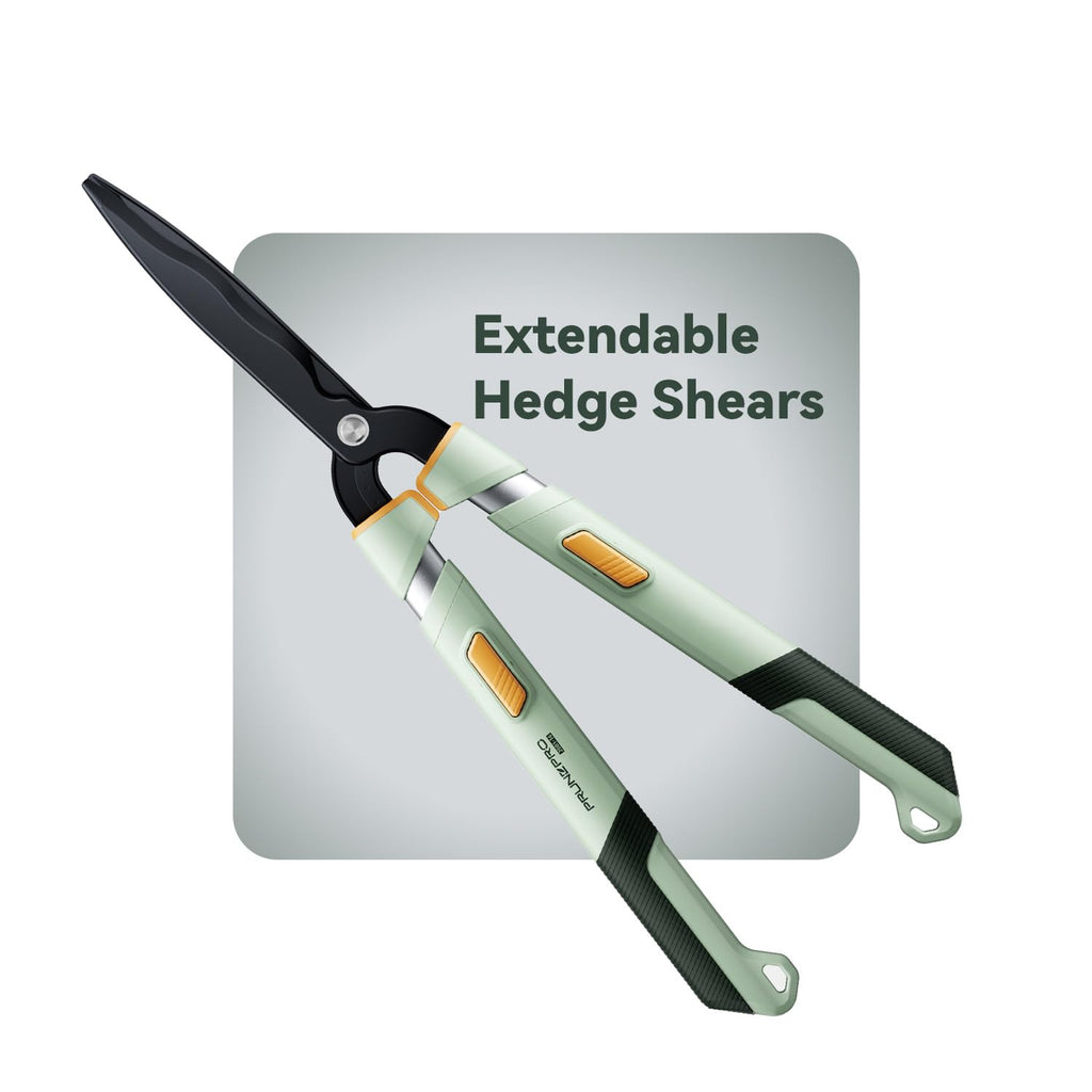 PrunePro® Extendable Hedge Shears Lightweight Ultra Sharp Blade for Bushes