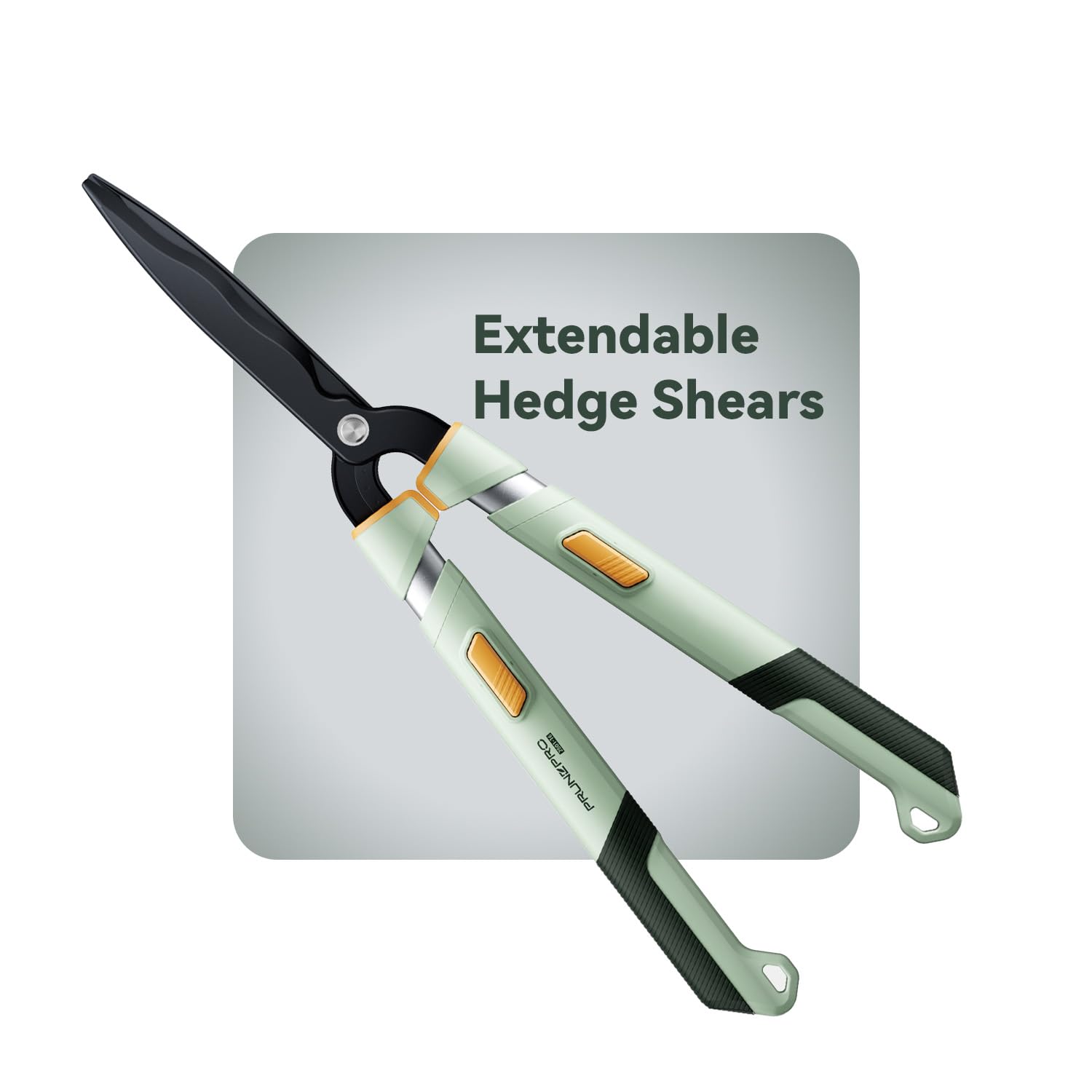 PrunePro® Extendable Hedge Shears Lightweight Ultra Sharp Blade for Bushes
