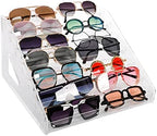 Sunglasses Organizer - Clear Eyeglasses Display stand - Eyeglasses Storage - For Glasses Tabletop Holder Stand(7 Layer)