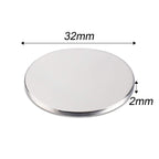 MIKEDE 20 Pack Strong Neodymium Disc Magnets with Double-Sided Adhesive, 1.26 inch D x 0.08 inch H Super Strong Rare Earth Magnet