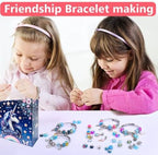 AIPRIDY Charm Bracelet Making Kit,Unicorn Mermaid Crafts Gifts Set Can Inspires Imagination and Creativity,Jewelry Making Kit Perfect Gifts for Girls 5-12 Years Old (125 Pieces)