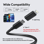DEPSTECH 2K Endoscope Camera with Light, Dual Lens 2560P Phone Borescope