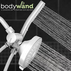 Waterpik High Pressure Handheld Wand and Rain Shower Head Combo with 8-Foot Long Metal Hose, BodyWand Spa System with 7 Spray Modes for Hair and Body, Chrome