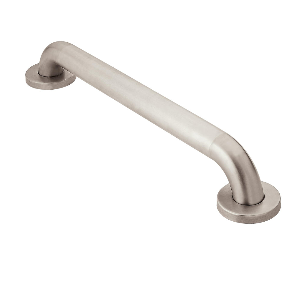 Moen Home Care Bathroom Safety 36 Inch Stainless Steel Handicap Grab Bar for Bathtub and Shower, Peened Texture for Grip, Elderly Assistance Product with Concealed Screws, R8936P