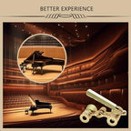 BLACKICE Theater Binoculars, Opera Glasses for Women, 3X25 Mini Binocular Compact with Adjustable Handle for Adults Kids in Concert Theater Opera (Golden with Handle)