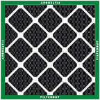Filterbuy 20x20x1 Air Filter MERV 8 Odor Eliminator (4-Pack), Pleated HVAC AC Furnace Air Filters Replacement with Activated Carbon (Actual Size: 19.50 x 19.50 x 0.75 Inches)