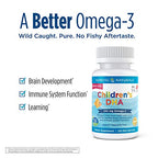 Nordic Naturals Children’s DHA, Strawberry - 120 Mini Chewable Soft Gels for Kids - 250 mg Omega-3 with EPA & DHA - Brain Development & Function - Non-GMO - 30 Servings