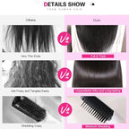 Miss Flower 250 Density Ultra-thin Invisible HD Lace Real 13x6 Full Frontal Wigs Human Hair Pre Plucked 28Inch 15A Grade Straight Lace Front Wigs Human Hair Wigs For Black Women
