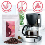 Mommee Coffee Decaf Whole Bean Low Acid Coffee- 100% Arabica Organic Decaf Coffee Beans with Smooth Caramel Flavor - Natural Decaffeination Process - Medium Roast - 11 oz