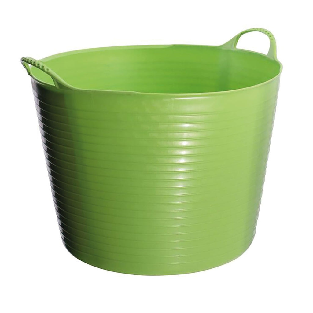 Red Gorilla Small Flexible Plastic Tub, Toy Storage, Laundry, Gardening & More, 38 Liter/9.9 Gallons, Pistachio