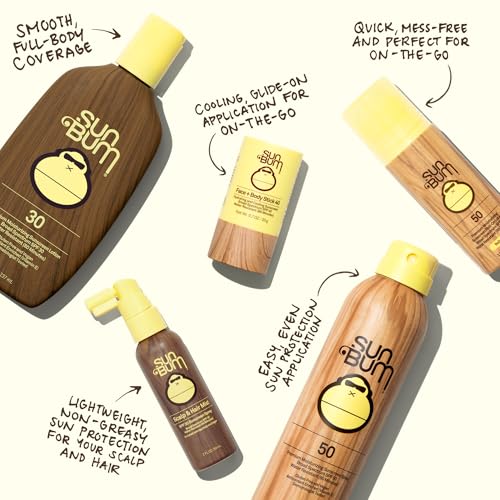 Sun Bum Original SPF 50 Sunscreen Body Spray - Broad Spectrum Moisturizing Sunscreen with Vitamin E - Hawaii 104 Act Compliant (Made without Octinoxate & Oxybenzone) - 6 oz
