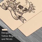 Blank Tattoo Practice Skin - Jconly 30Pcs Double Sides Fake Skin Tattoo Skin for Practicing, 8×6 in Soft Practice Skin for Beginners and Experienced Tattoo Artists…