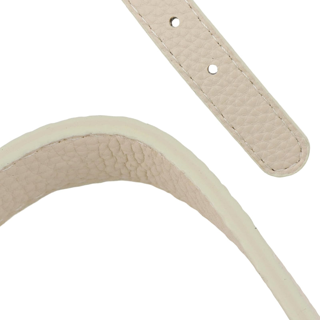 Semetall 2pcs Adjustable Handbag Straps - PU Leather Replacement Shoulder Strap Set for Purses, Totes, Bags (Beige)
