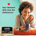 Healthwise Low Acid Unflavored Decaf, Chemical-Free Swiss Water Process, 99.9% Caffeine Free, 100% Colombian Coffee K-Cups – Medium Roast, Healthier Coffee for Sensitive Stomachs - 72 Count (Pack of 6)