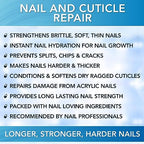 Hard As Hoof Nail Strengthening Cream with Coconut Scent, Nail Growth & Conditioning Cuticle Cream Stops Splits, Chips, Cracks & Strengthens Nails, 1 oz