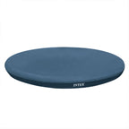Intex 28026E UV Resistant Deluxe Debris Pool Cover for 13-Foot Intex Easy Set Above Ground Swimming Pool, Vinyl Round Cover with Drain Holes and Nylon Tie-Down Ropes, Blue