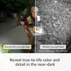 Introducing Ring Outdoor Cam Plus, Battery — Wide-Angle 2K Video with Ring Vision, Low-Light Sight for full-color night vision, Mount-Anywhere Versatility, White