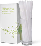200 Count 100% Plant-Based Compostable 10.25 in Long PLA Straws-Plasticless Biodegradable Bendy Drinking Straws-A Fantastic Eco Friendly Alternative to Plastic Straw