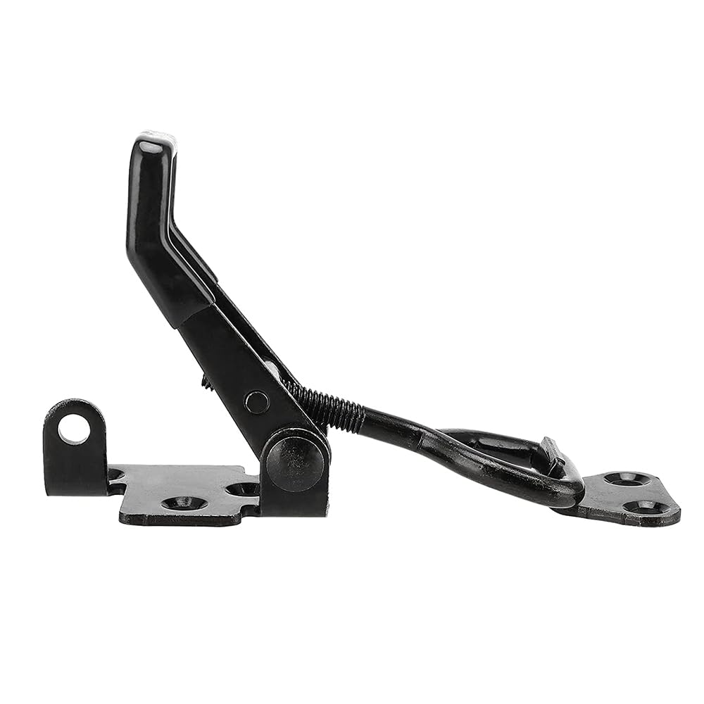 E-TING 4Pack Heavy Duty Toggle Clamp Latch 300Kg 661Lbs Holding Capacity 4003 Pull Latch Clamps Black Adjustable Quick Release Hasp Clamps for Smoker Cabinet Boxes Case Trunk Jig Metal Catch Set
