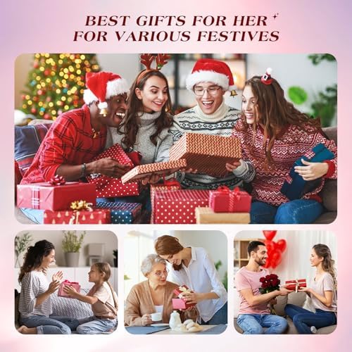 Microcurrent Facial Device, 3 Modes Red Light Therapy for Face and Neck, Skin Care Facial Massager Perfect Gifts for Women Men(Gold)