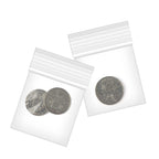 Fessary 2" x 2" Clear Small Plastic Bags for Pills 2 Mil Thick 150 PCS Mini Zipper Storage Bags for Jewelry, Necklace, Coins