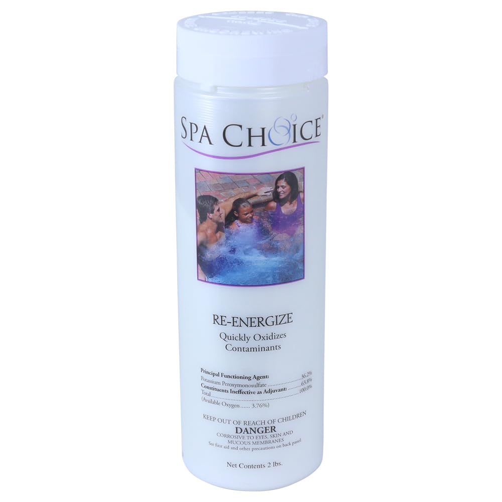 SpaChoice 2-Pounds 4-Pack Premium Re-Energize Spa Shock, Hot Tub Shock, Made in USA