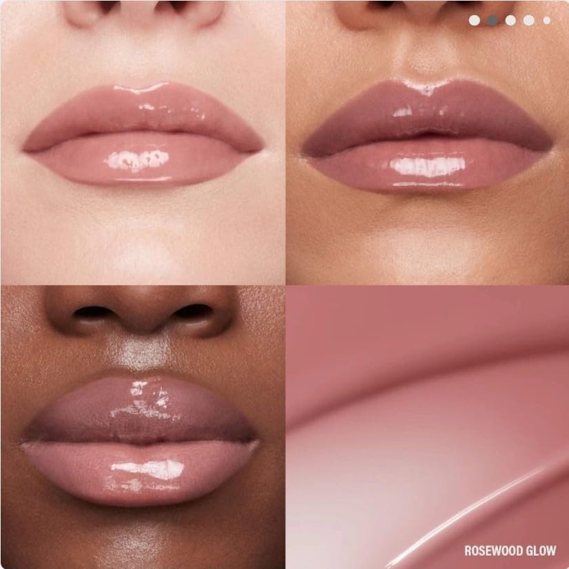 MAKEUP BY MARIO Rosewood Glow Lip Kit – Mini MoistureGlow Plumping Lip Serum & Ultra Suede Sculpting Lip Pencil, Rich Mauve – Hydrating Plumping Lip Duo, Travel Size